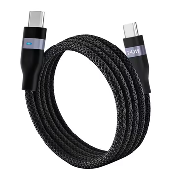 TravelSential 240W 1M Magnetic USB C to USB C Cable Cooling Blue