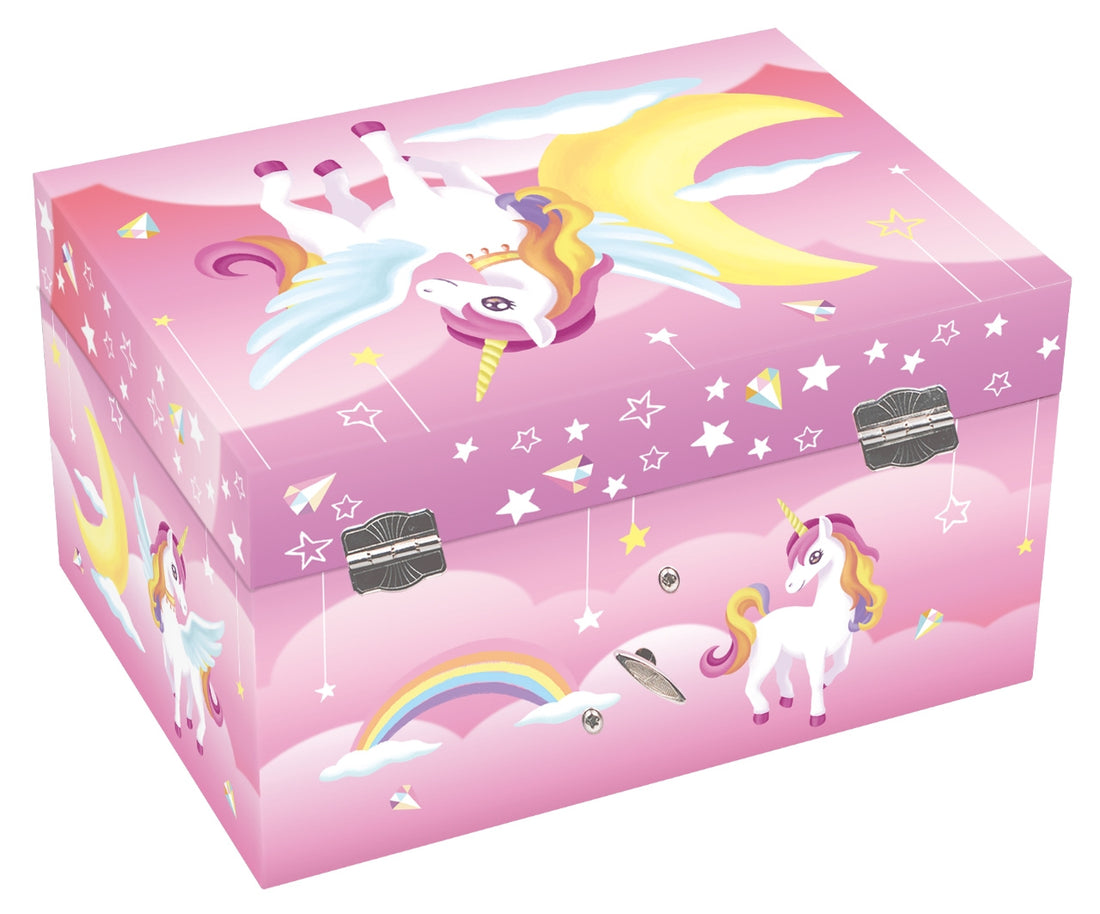ChimeDream Sky Dreamer Unicorn Muziekdoos | Juwelendoos | Speelt Twinkle Star Melodie | 14.8 x 10.6 x 8.5 cm