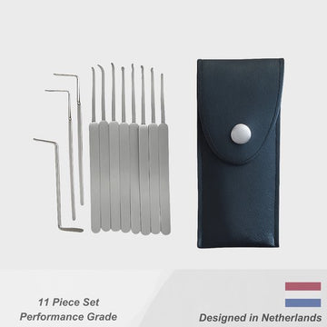 ApexSteel Elite 11 Lock Pick Set – Professional Locksmith Tools, German Steel