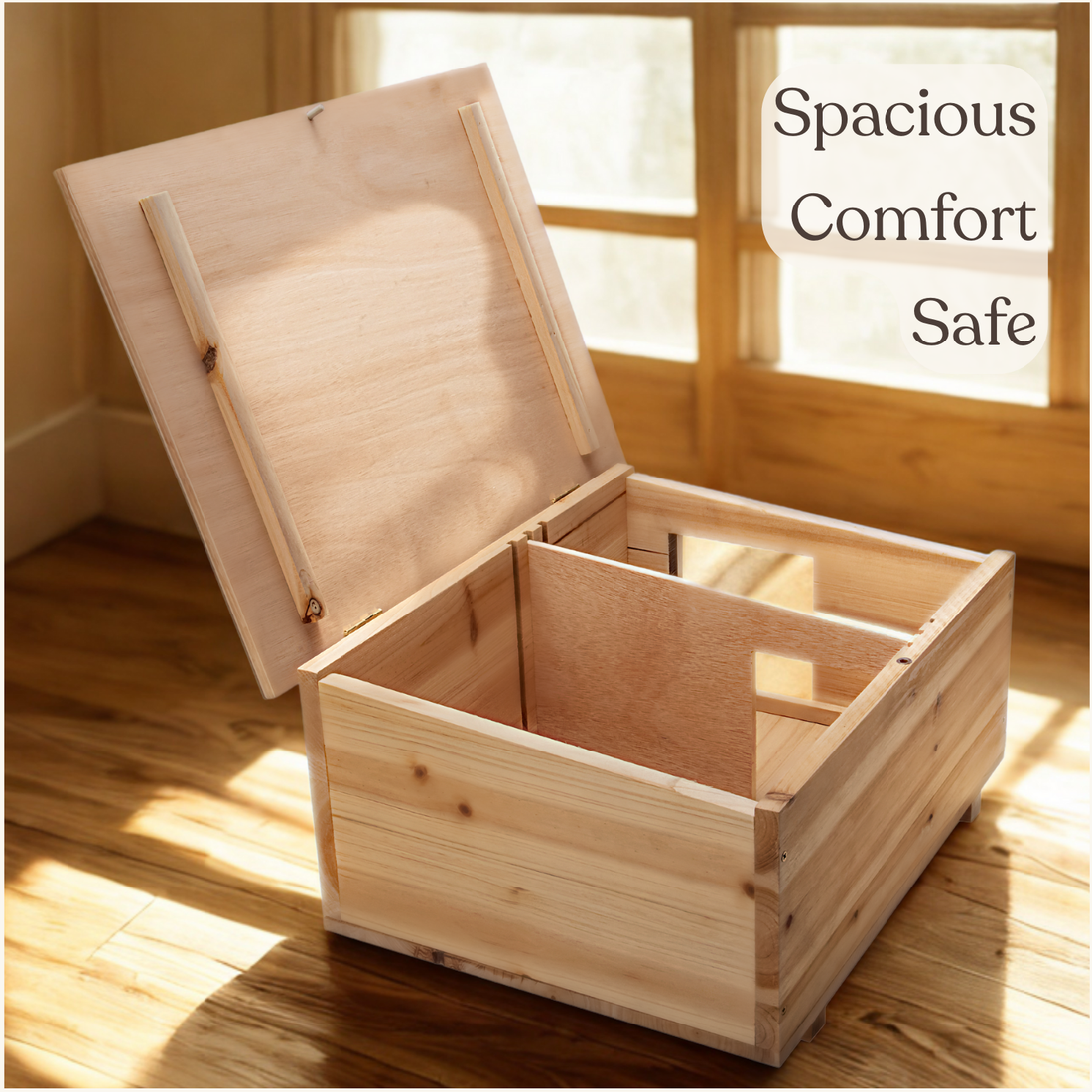 NatureCrafts Hedgehog House Waterproof Spacious thick walls Winter