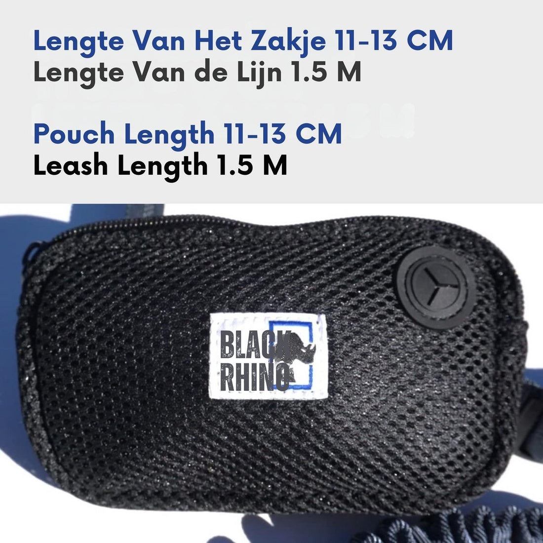 Black Rhino Hands-Free Dog Leash with Adjustable Bungee – Shock Absorbing Running Belt for Walking, Jogging & Hiking with Medium to Large Dogs