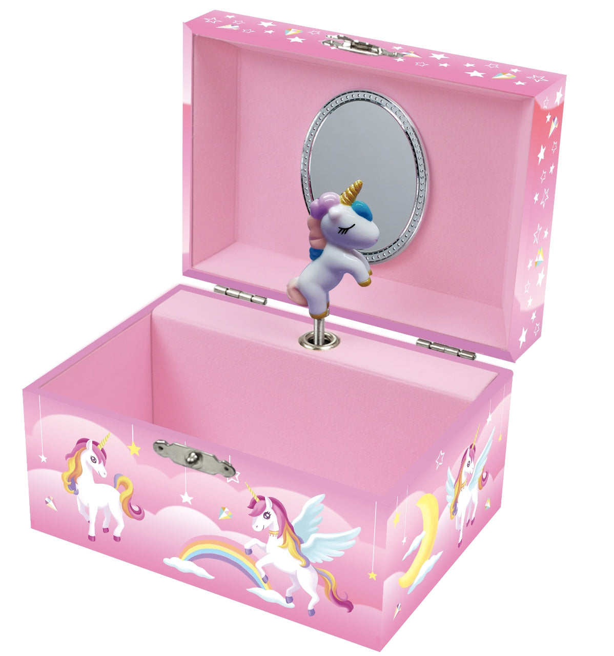 ChimeDream Sky Dreamer Unicorn Muziekdoos | Juwelendoos | Speelt Twinkle Star Melodie | 14.8 x 10.6 x 8.5 cm