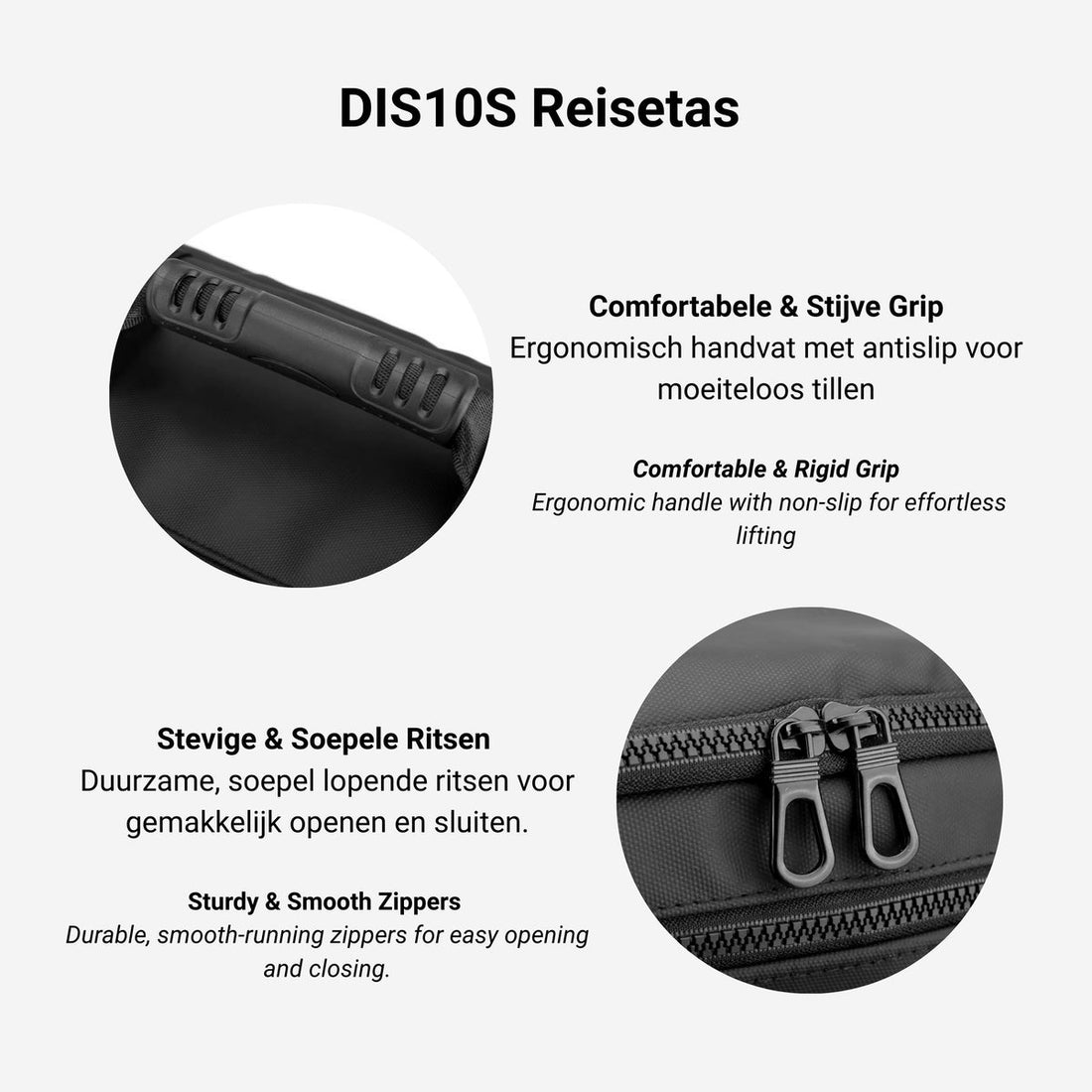 DIS10S 40L Hand Luggage Backpack – Water-Resistant Cabin Bag for Travel, Business Trips & Weekend Getaways