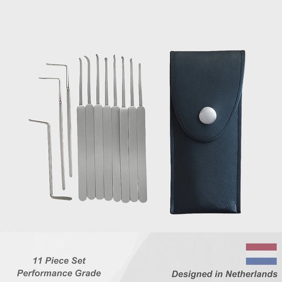 ApexSteel Elite 11 Lock Pick Set – Professional Locksmith Tools, German Steel