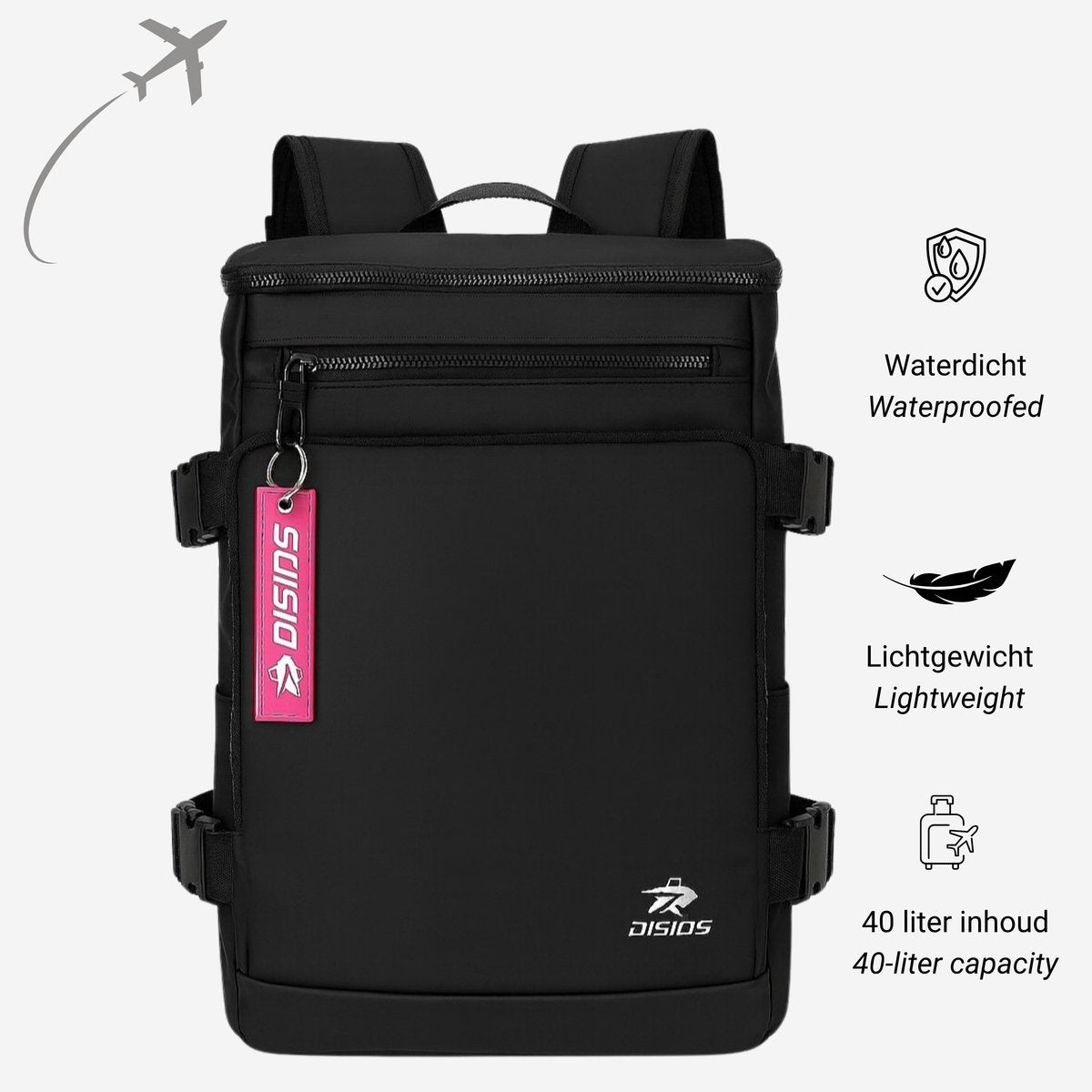 DIS10S 40L Travel Backpack Cabin Backpack