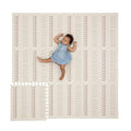 KinderNest Foam Baby Play Mat Beige 180x180 cm