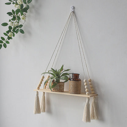 Emi - Macrame Wall Hanging Shelf - Boho Home Decor Set