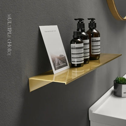 Bryan - Bathroom Floating Shelf Wall Rack Storage Gold