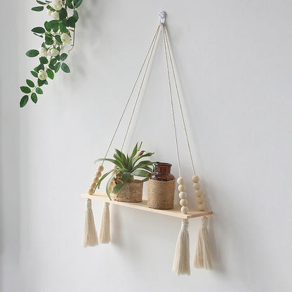 Emi - Macrame Wall Hanging Shelf - Boho Home Decor Set