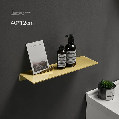 Bryan - Bathroom Floating Shelf Wall Rack Storage Gold