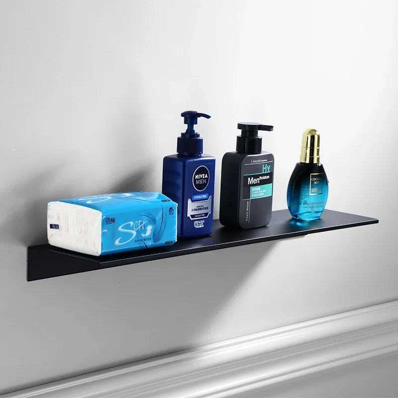 Bryan - Bathroom Floating Shelf Wall Rack Storage Black