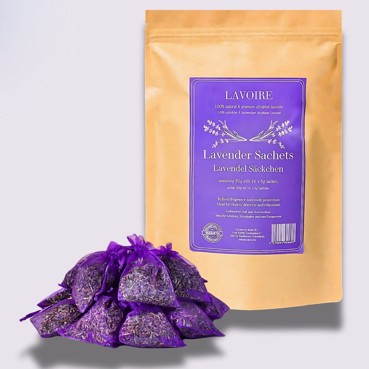 Lavoire Lavender Sachet Moth Protection Mottenballen