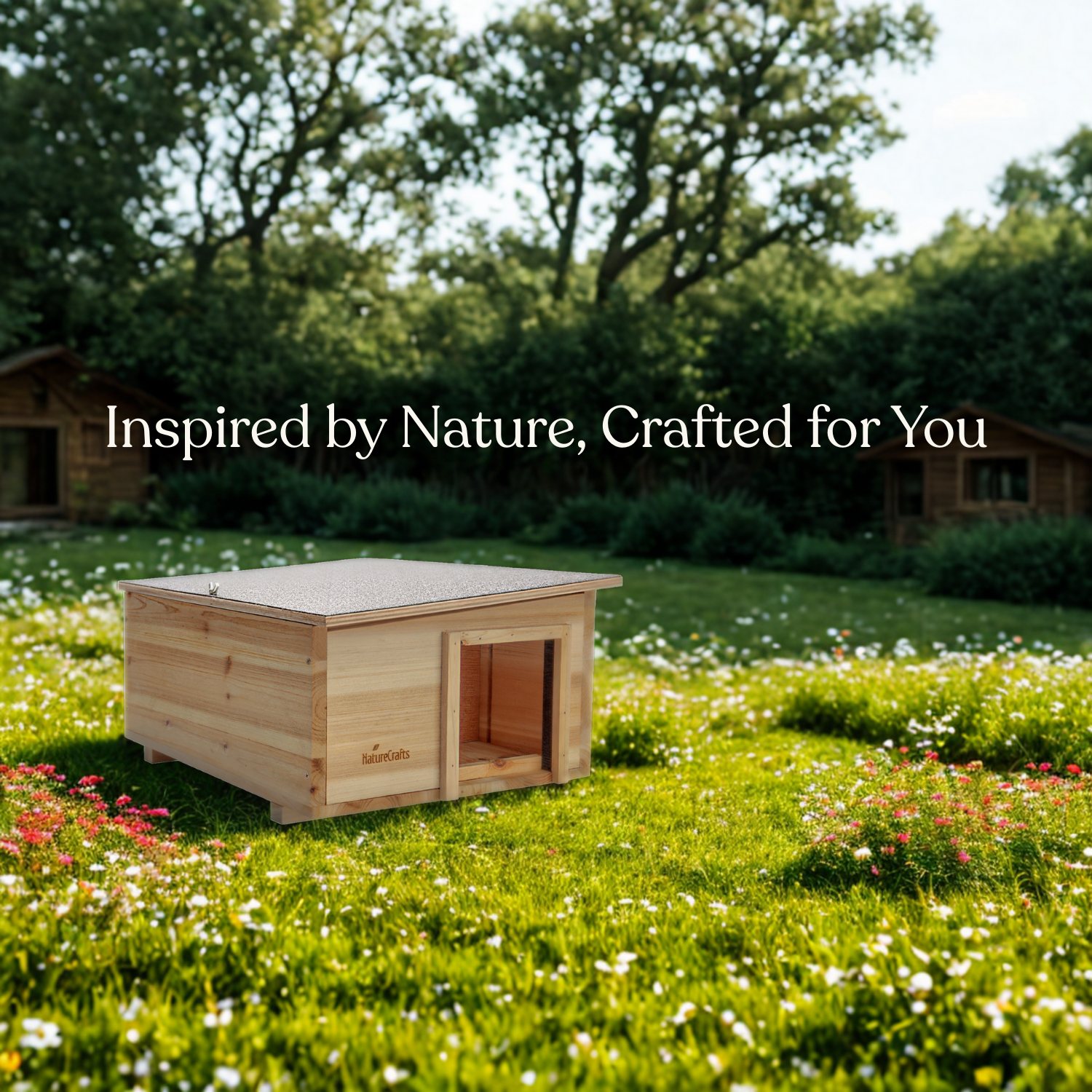 NatureCrafts Hedgehog House Waterproof Spacious thick walls Winter