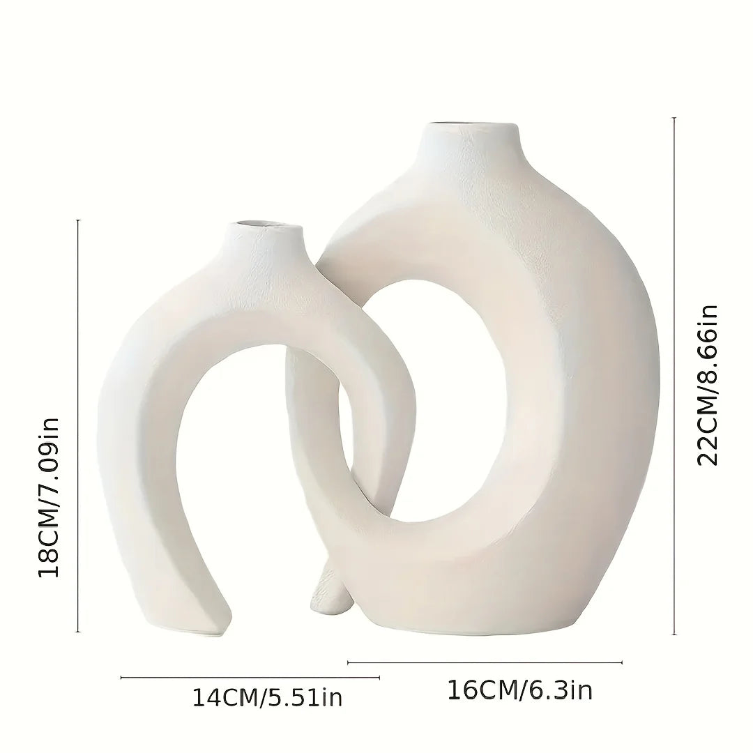 Yuki - Hollow Nordic Ceramic Vase