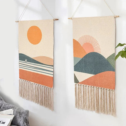 Celine - Handmade Woven Bohemian Wall Hanging Tapestry | Nordic Macrame Decor