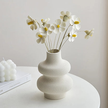 Lillian - Nordic Ceramic Vase White Flower Pot