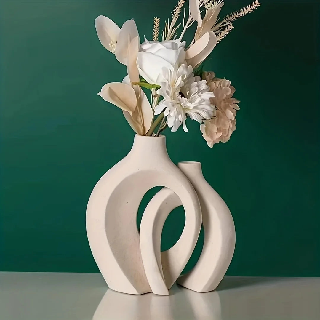 Yuki - Hollow Nordic Ceramic Vase