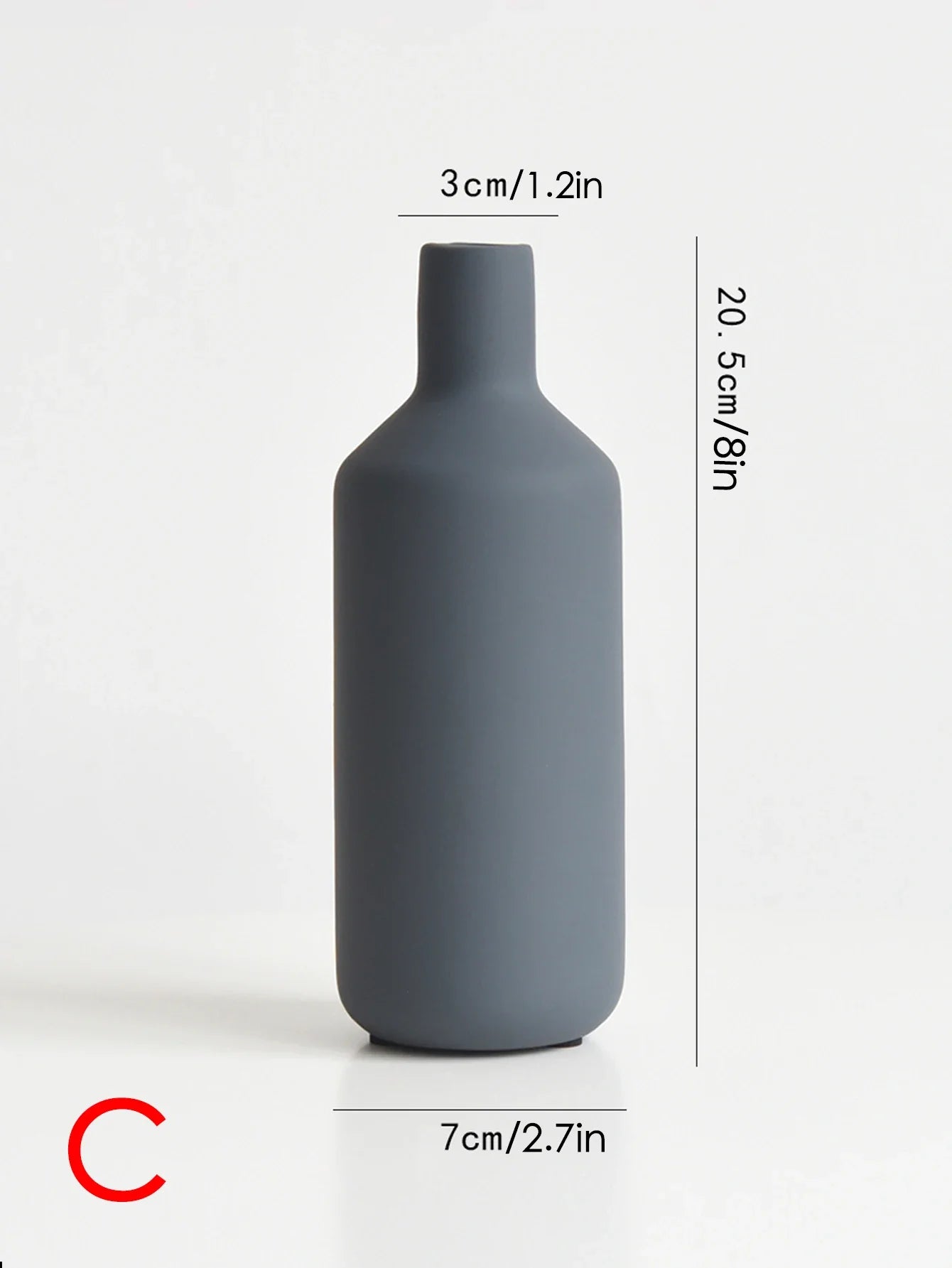 Miranda - Nordic Style Ceramic Vase by Jooier Blue