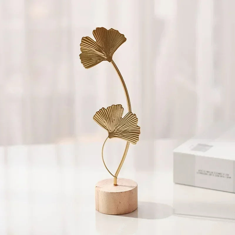 Gisela - Nordic Iron Art Ginkgo Leaf Decoration