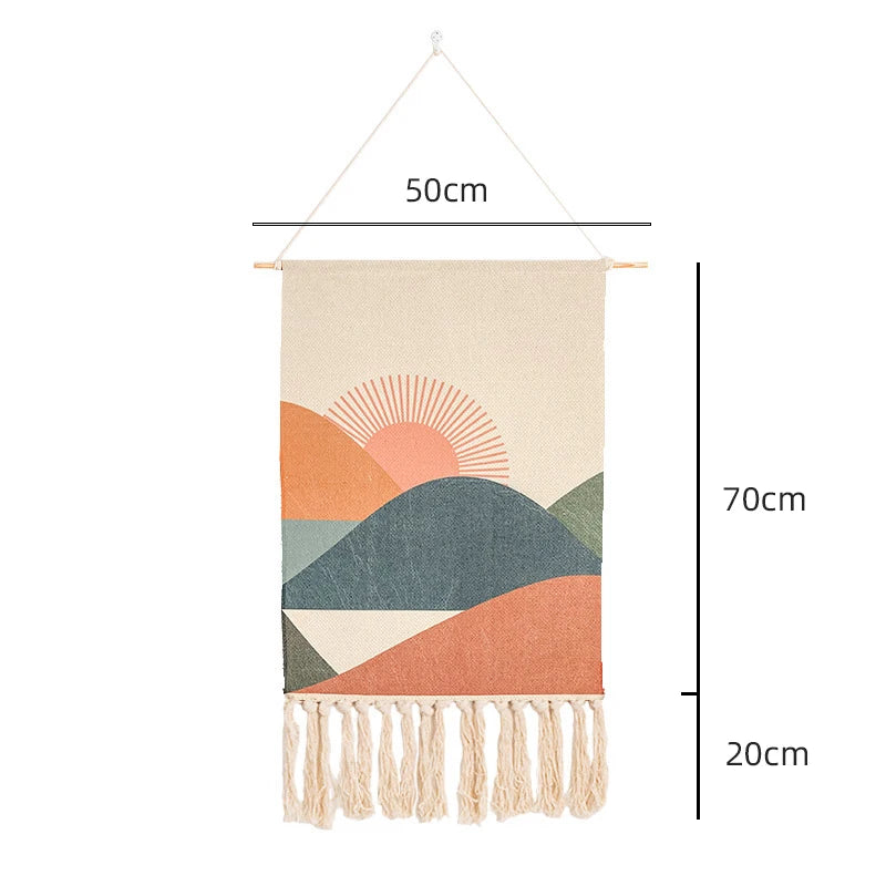 Celine - Handmade Woven Bohemian Wall Hanging Tapestry | Nordic Macrame Decor