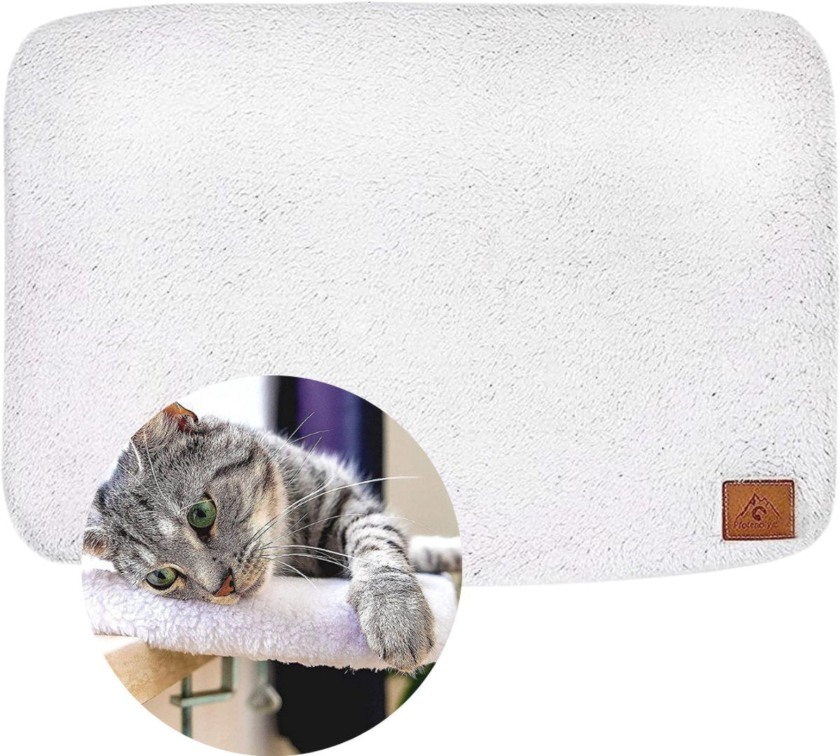 Pfotenolymp Cat Window Bed – Cozy Plush Lounger for Cats with Secure Clamp Mount, No Drilling Required