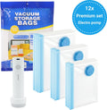 SpaceSaver Vacuum Storage Bags 12-Piece Set with USB-C Electric Pump