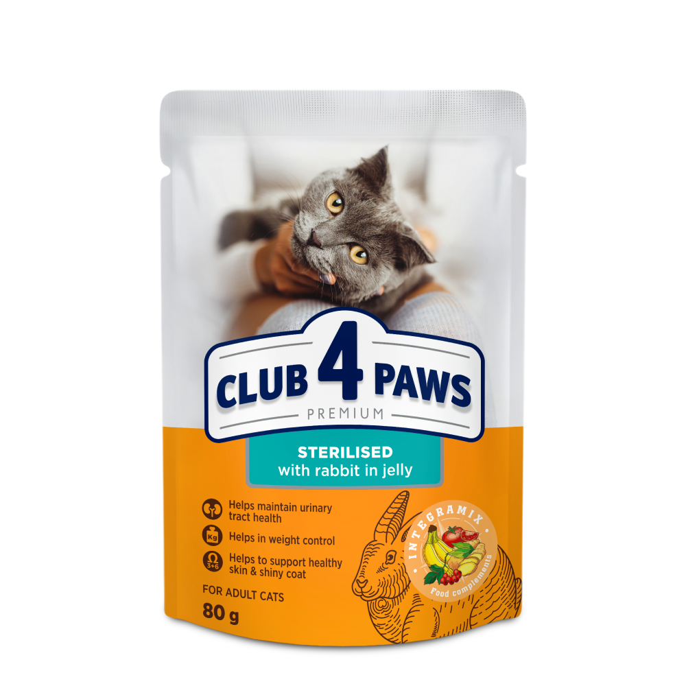 Club4Paws wet sterilised cat food chicken