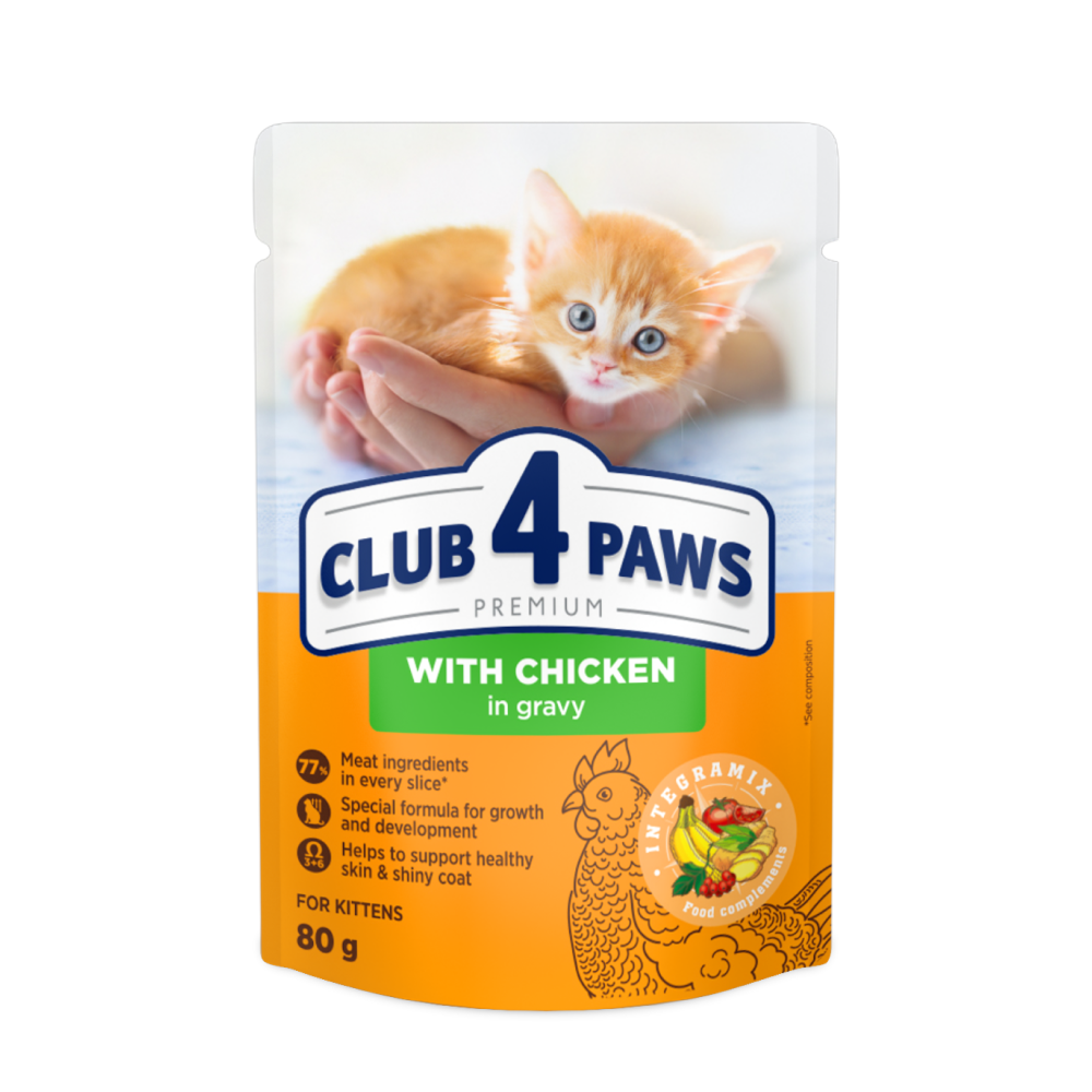 Club4Paws wet kitten food chicken