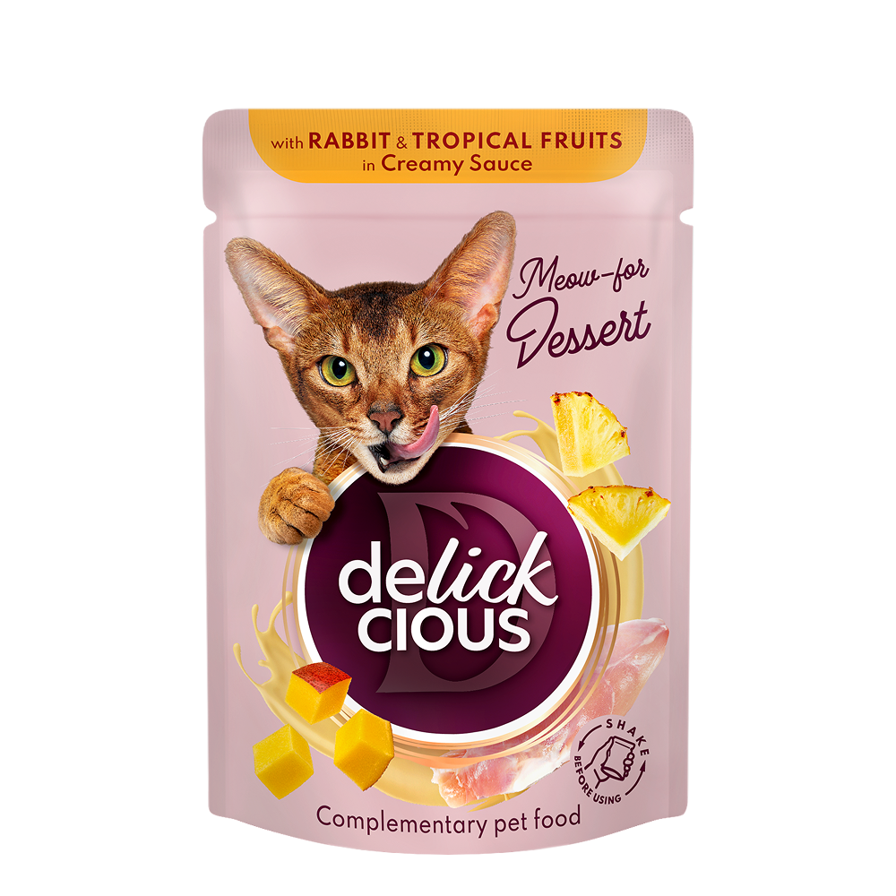 Delickcious Cat Flakes in Cream Sauce, 12 x 80 g