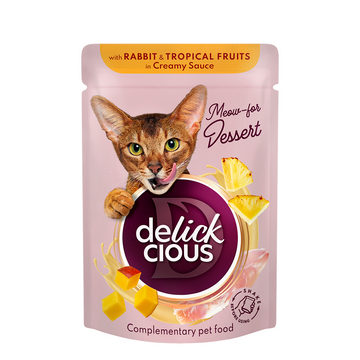 Delickcious Cat Flakes in Cream Sauce, 12 x 80 g