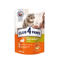Club4Paws wet adult cat food rabbit