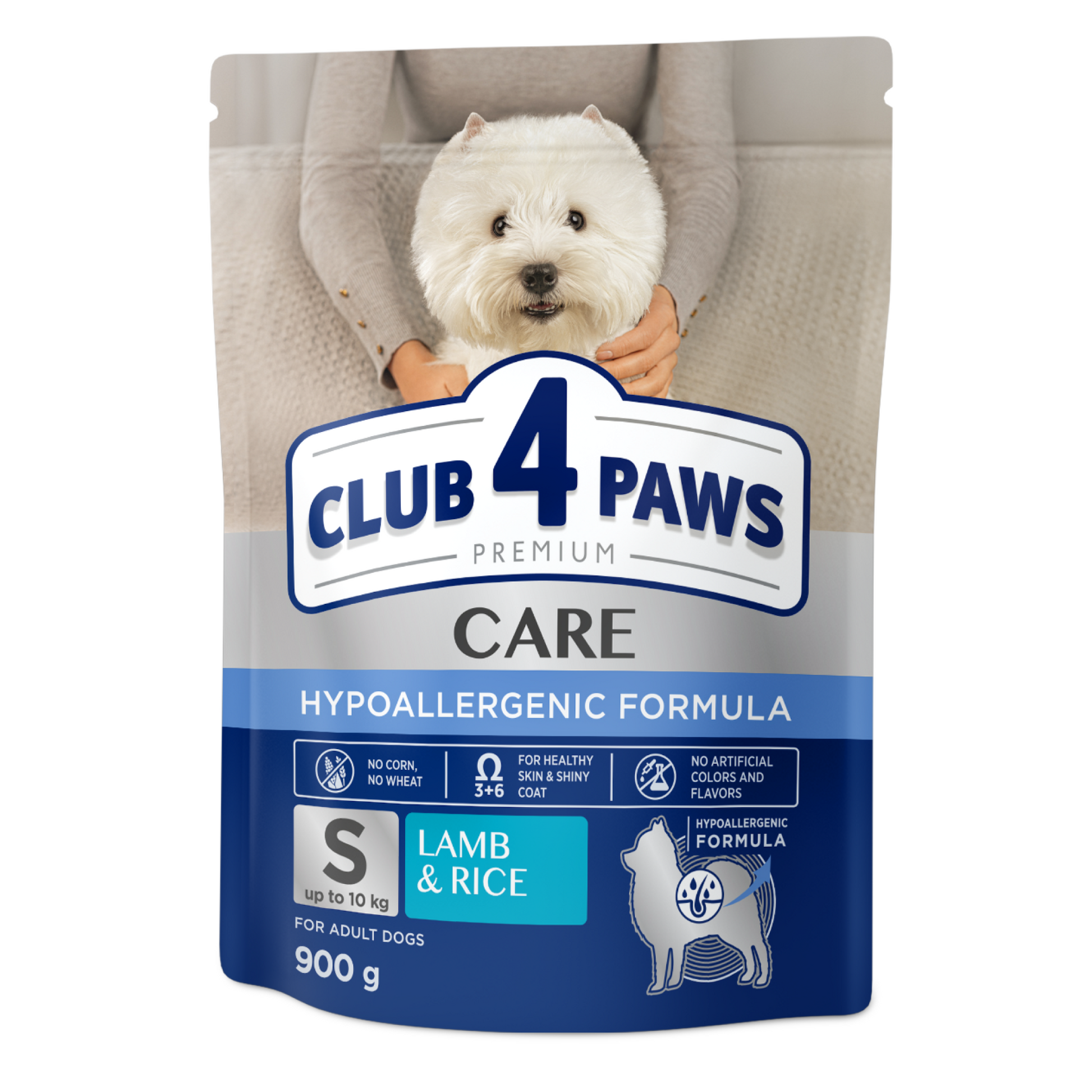 Club4Paws Lamb & Rice Small Breeds 900 g